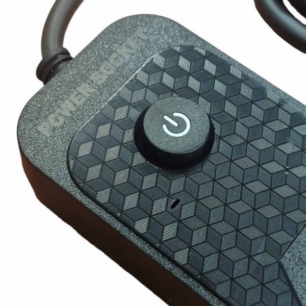 Сетевой удлинитель фильтр Power Socket J02 на 4 розетки + 3 USB 3.4A и 1 Type-C Черный (78793)