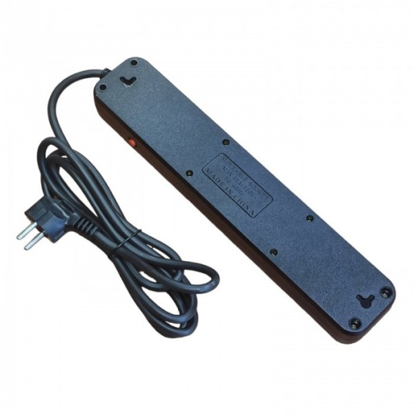 Сетевой удлинитель фильтр Power Socket J02 на 4 розетки + 3 USB 3.4A и 1 Type-C Черный (78793)