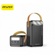 Внешний аккумулятор Power bank AWEI P101K 60000mAh PD22,5W+быстрая зарядка батарея зарядка Черный (107993)