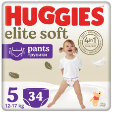 Подгузники Huggies Elite Soft 5 (12-17кг) Mega 34 шт (5029053549354)