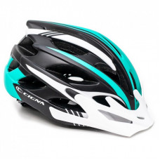 Шлем Cigna WT-016 М 54-57см Black/White/Turquoise (HEAD-039)
