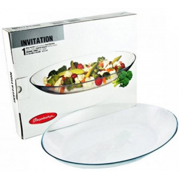Овальне блюдо Invitation 15х12см скляне, висота 2см (111304) Овальне блюдо Invitation 15х12см скляне, висота 2см (111304)