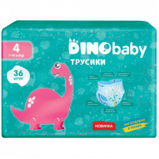 Подгузники Dino Baby Размер 4 (7-14 кг) 36 шт (4823098413950)