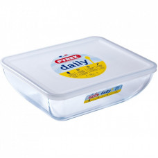 Форма для выпечки Pyrex Daily з кришкою прямокутна 25 х 20 см 2.25 л (343P000/3646)