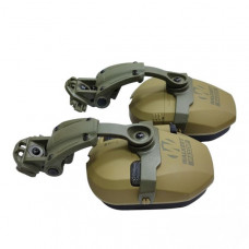 Крепление адаптер Чебурашка на каску шлем для наушников Walkers (Olive) (91504)