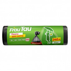 Пакеты для мусора Frau Tau Черные 240 л 5 шт. (4820263234549)