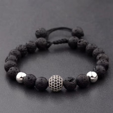 Браслет мужской из натурального камня SFERA SILVER (2471659658)