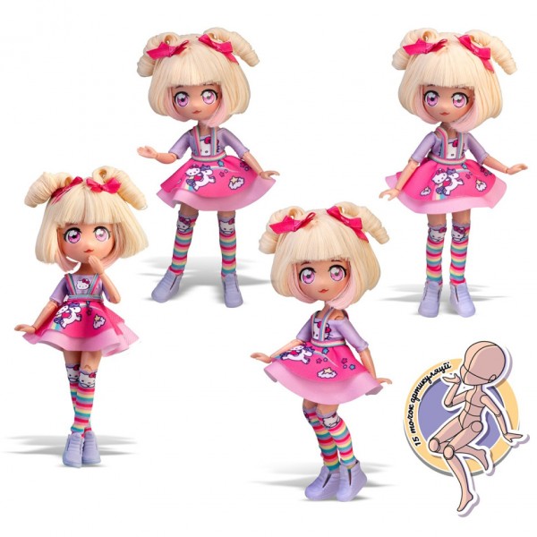 Детская кукла "Конфетка Единорог" 4SF Manga Dolls HKTF0400 серии "Hello Kitty"