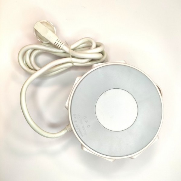 Сетевой фильтр 220V LED Power Switch 3 розетки+2 USB Серый (38704)