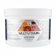 Маска для волос Dalas Cosmetics Multivitamin Энергетическая с компл. мультивитаминов, экстрактом женьшеня и маслом авокадо 500мл (4260637723512)