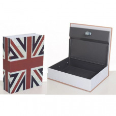 Книга-сейф на замке MK 0791 металлическая (Union Jack)