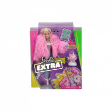 Кукла Barbie Экстра в розовой пушистой шубке (GRN28)