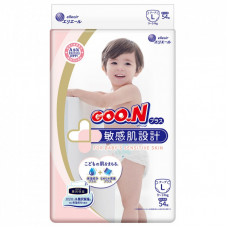 Подгузники GOO.N Plus для детей 9-14 кг L унисекс,на липучках 54 шт (843336)
