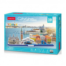 Пазл Cubic Fun Трехмерная головоломка-конструктор City Line Венеция (MC269h)