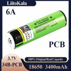 Аккумулятор 18650 LiitoKala Lii 34B PCB 3400mAh с защитой Оригинал (135314)