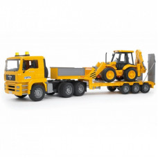 Спецтехника Bruder Тягач MAN с экскаватором JCB 1:16 (02776)