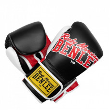Боксерские перчатки Benlee Bang Loop Шкіра 10oz Чорно-червоні (199351 (Black Red) 10 oz.)