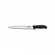 Кухонный нож Victorinox Fibrox Slicing 25 см Serrated Black (5.4433.25)