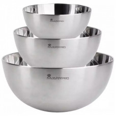 Миска MasterPro Foodies collection набір 3 шт 17/19/25 см (BGEU-5574)