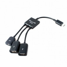 MicroUSB OTG 3-портовый хаб, адаптер для зарядки (38814)