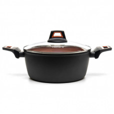 Кастрюля Hölmer кована з кришкою CR-1325-SBMCL Carrot 2,5 л (CR-1325-SBMCL Carrot)