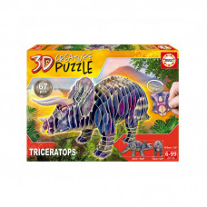 Пазл Educa 3D Трицератопс 67 элементов (6337223)