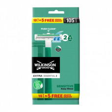 Бритва Wilkinson Sword Extra 2 Sensitive 10+5 шт. (4027800348503)