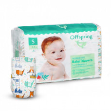 Подгузники Offspring Cat Размер S 3-6 кг 48 шт (DP-OI-FAT-S48P-MTC)