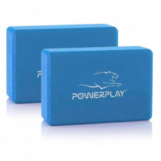 Блок для йоги PowerPlay Yoga Brick EVA 2 шт Сині (PP_4006_Blue_2in)