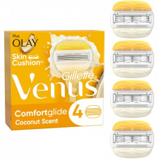 Сменные кассеты Gillette Venus ComfortGlide Olay З ароматом кокосу 4 шт. (7702018267651)