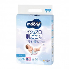 Подгузники Moony S 4-8 кг 70 шт (4903111138302)
