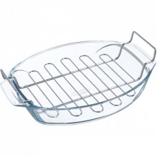 Форма для выпечки Pyrex Irresistible овальна з решіткою 39 х 27 х 9 см 4 л (412U000/7043)