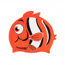 Шапка для плавания Aqua Speed Zoo 115-75-Nemo 5758 помаранчева рибка Діт OSFM (5908217657589)