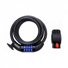 Замок велосипедный Bravvos LOC-125-135 10mm х 1500mm Black (LCK-069)