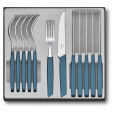 Набор столовых приборов Victorinox Swiss Modern Table Set 12 шт Steak Blue (6.9096.12W2.12)