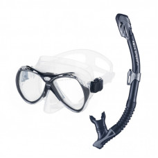 Набор для плавания Aqua Speed Manus + Borneo 8238 606-07 чорний Уні OSFM (5908217682383)