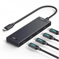 Концентратор Ugreen USB-C to 4xUSB-C 3.2 Gen2 10Gbps CM806 black (35584)