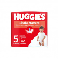 Подгузники Huggies Little Movers 5 (11-25 кг) Jumbo 42 шт (5029053567884_5029053567594)