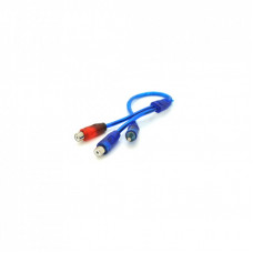 Кабель мультимедийный 1xRCA M to 2xRCA F 0.2m blue Voltronic (YT-RCA(M)/2хRCA(F)-0,2Cu)