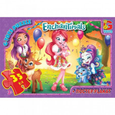 Детский пазл классический "Enchantimals" EA212 плакат 35 элементов