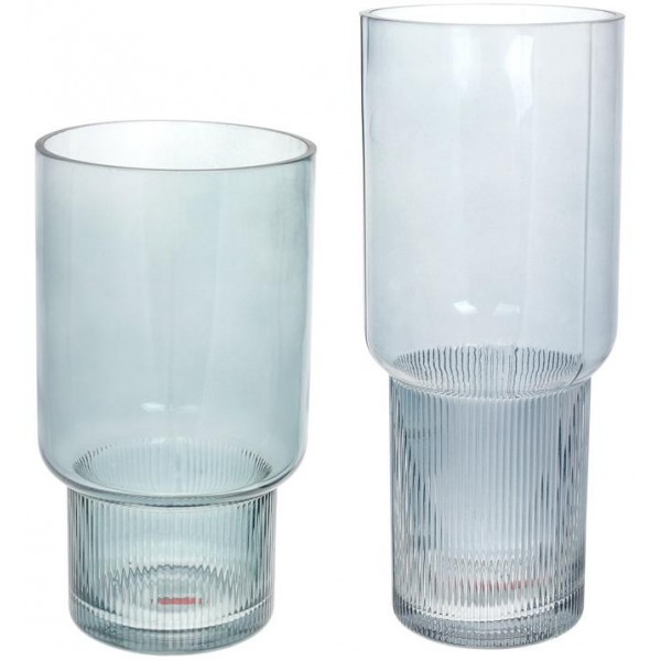 Ваза декоративна Ancient Glass "Фуджі" 25.5х14см, скло, світло-блакитний (112244) Ваза декоративна Ancient Glass "Фуджі" 25.5х14см, скло, світло-блакитний (112244)