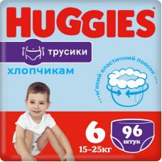 Подгузники Huggies Pants 6 (15-25 кг) для мальчиков 96 шт (5029054237489)