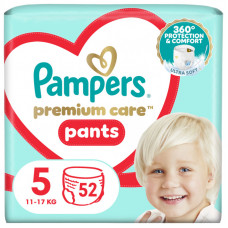 Подгузники Pampers Premium Care Pants Junior Размер 5 (12-17 кг), 52 шт (8001090760036)
