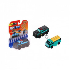 Машина Flip Cars 2 в 1 Полицейский внедорожник и Автоцистерна (EU463875-08)