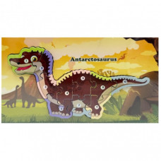 Деревянный пазл-вкладыш "Antarctosaurus" MD 1924-4, 10 элементов