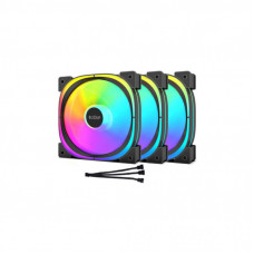 Кулер для корпуса PcCooler EF 120 ARGB BK 3 IN 1 Black