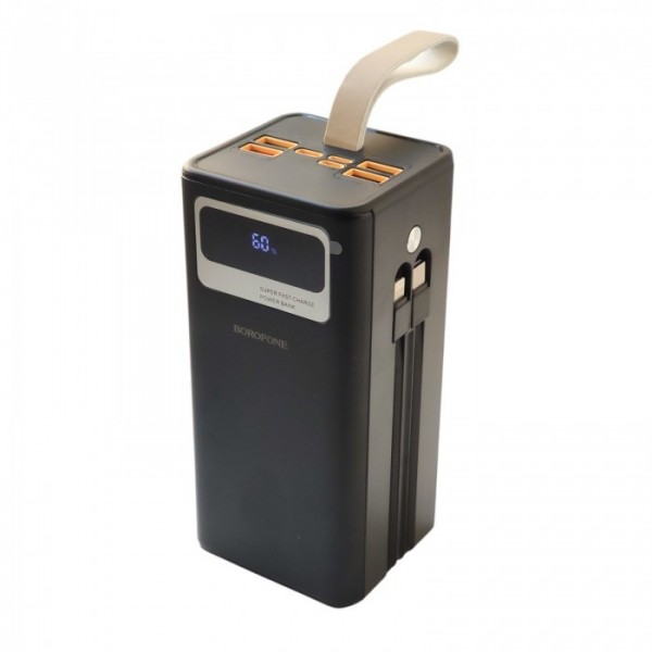 Внешний аккумулятор Power bank BOROFONE DBT35B 50000mAh PD22,5W+быстрая зарядка батарея зарядка Черный (107954)