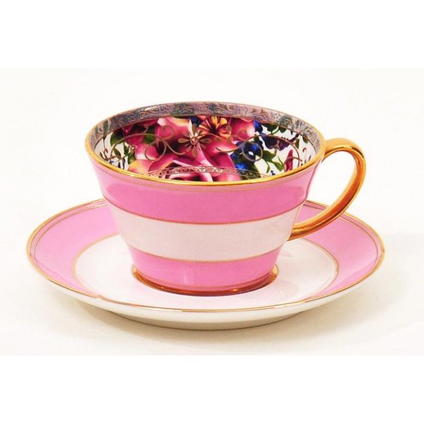 Кавова пара "Gold Coffee-II" чашка 180мл з блюдцем (110064)