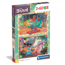 Пазл Clementoni 2 в 1 Stitch, 2 по 60 элементов (24822)