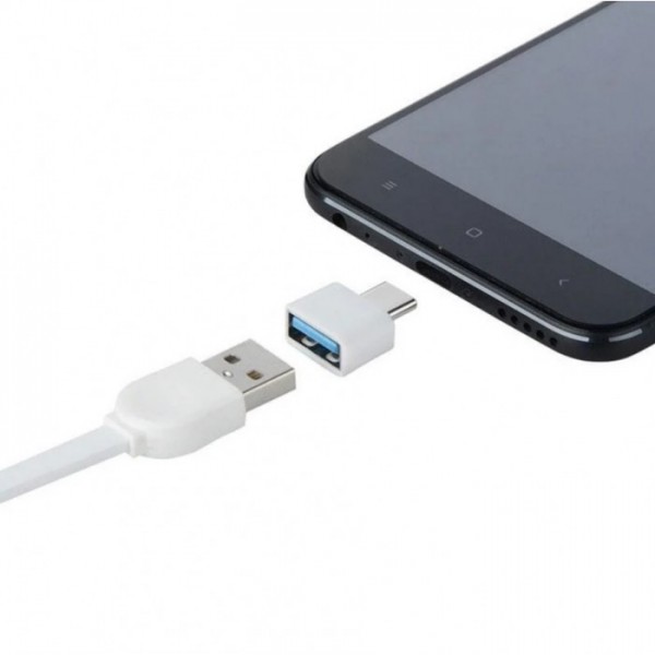 OTG переходник USB Type-C USB адаптер / OTG адаптер Белый (136074) OTG переходник USB Type-C USB адаптер / OTG адаптер Белый (136074)